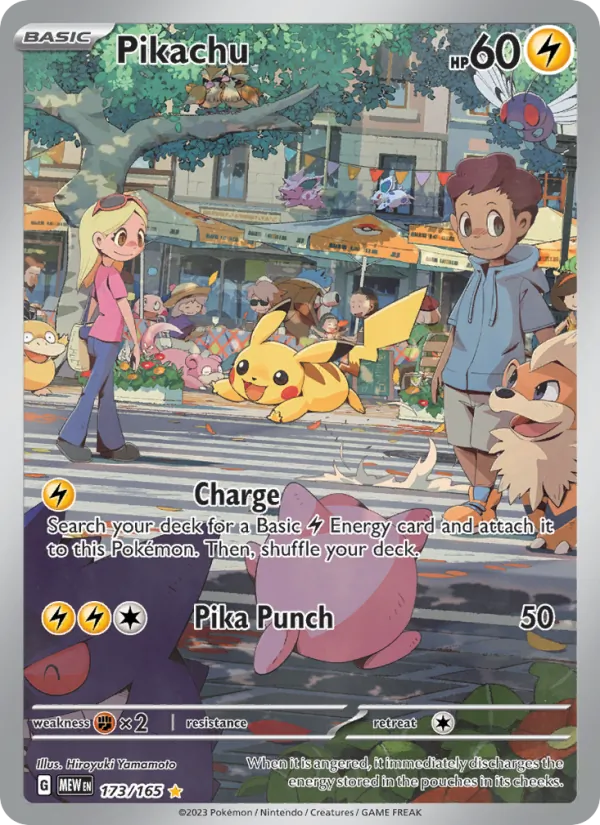 Pikachu collectible card